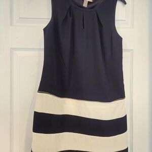 Forever 21 Navy and White Mini Dress